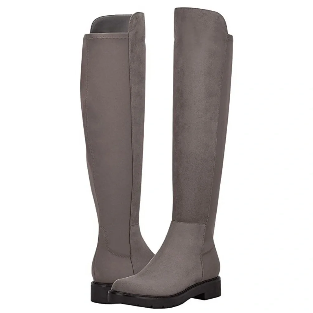 Nine West Gray Over-the-Knee Boots